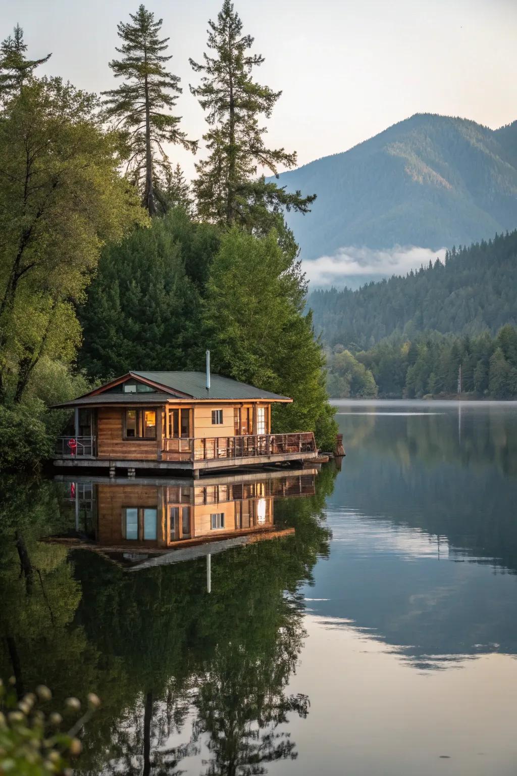 A tranquil waterfront residence offering a serene waterfront lifestyle.