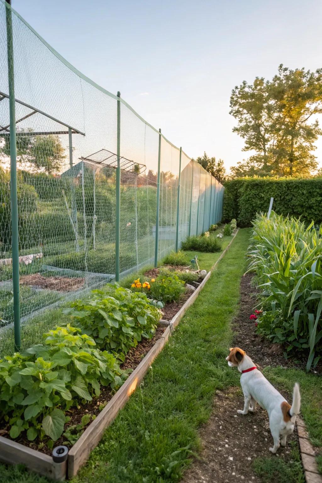 PVC netting offers a flexible and economical enclosure option.
