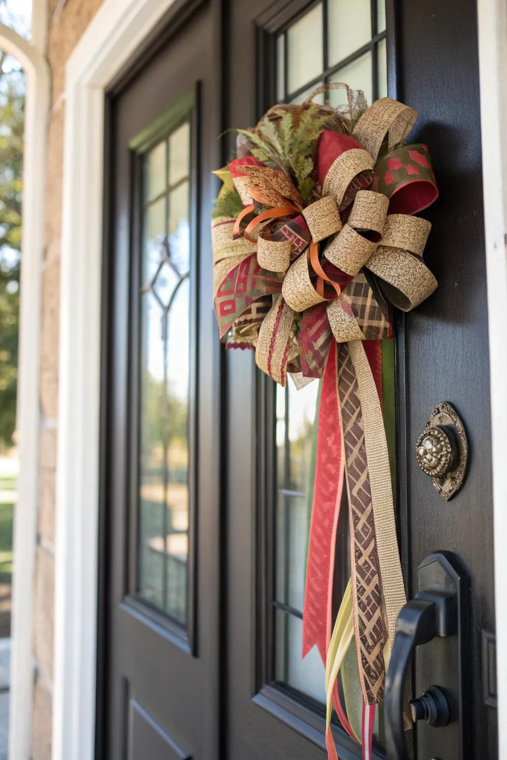 Add depth and interest with a multi-layered ribbon bow.