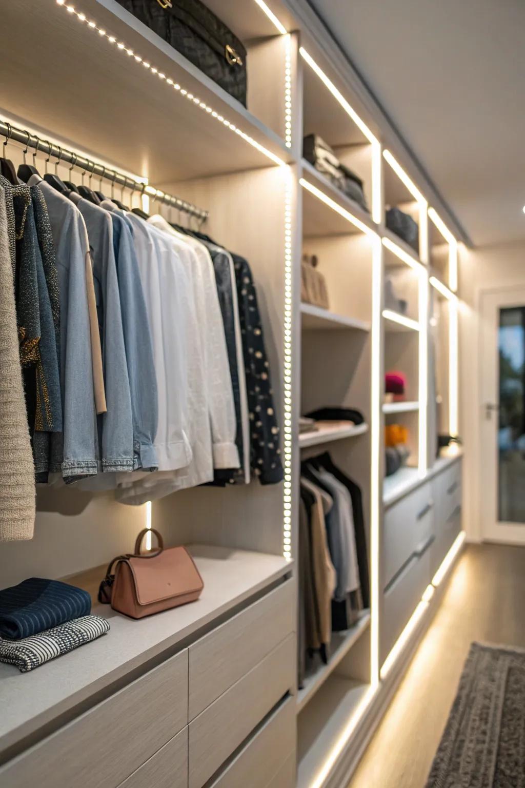 Light up your corner with strategic lighting.