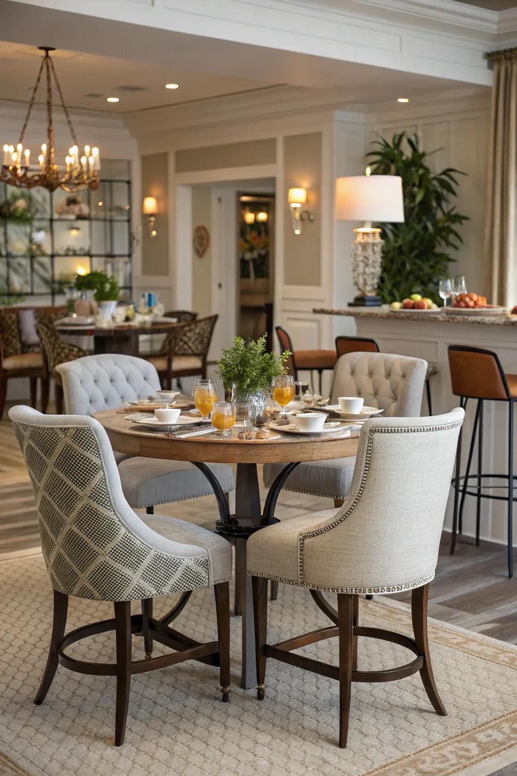 Adaptable seating adjusting to diverse needs.