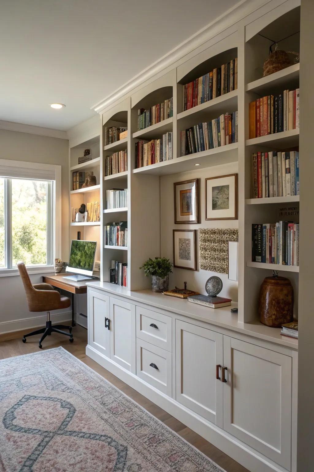 A literary wall stimulating both mind and spirit