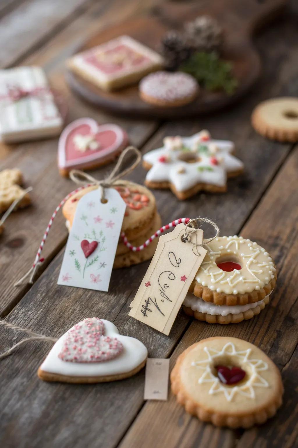 Thoughtfully customized cookie labels.