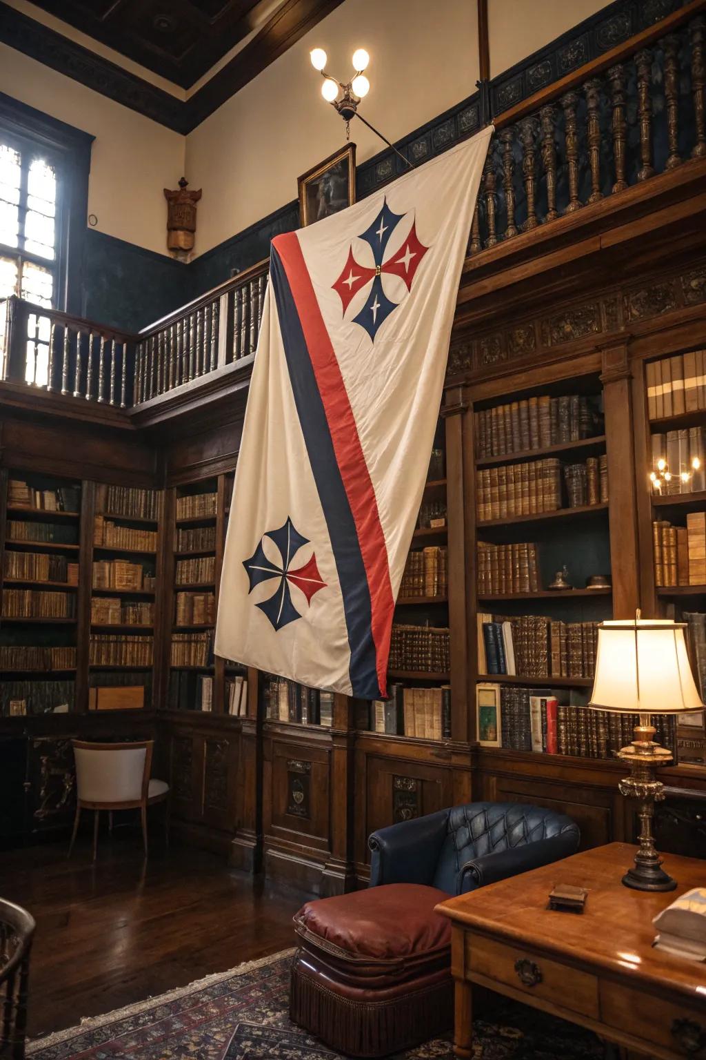 A historic influence pennant beautifully connects the past and the present.