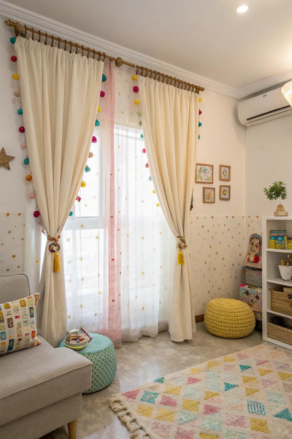 Ornamental restraints offer both flair and utility.