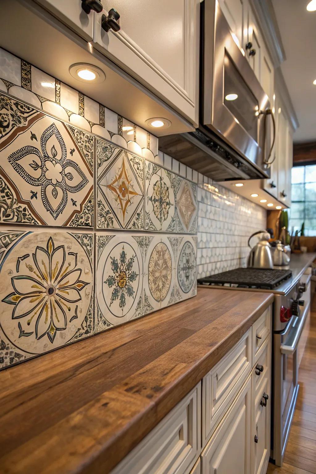 Bespoke tiles introduce a personal touch to your home.