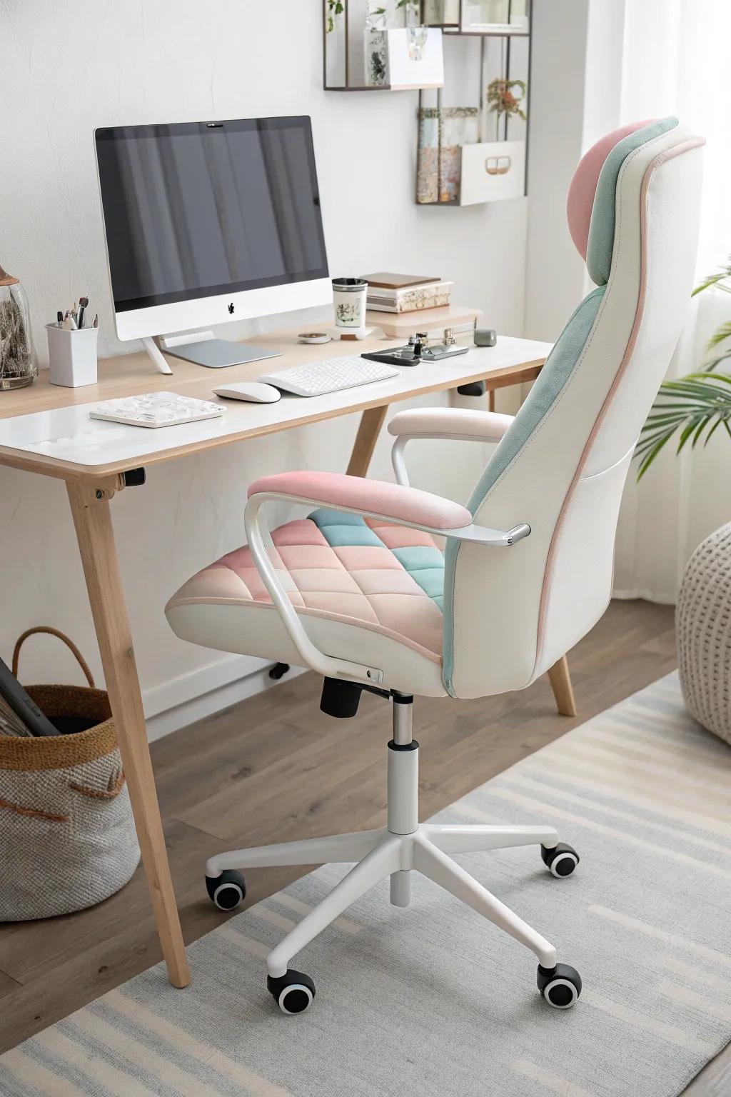 A comfortable chair which complements your setup.