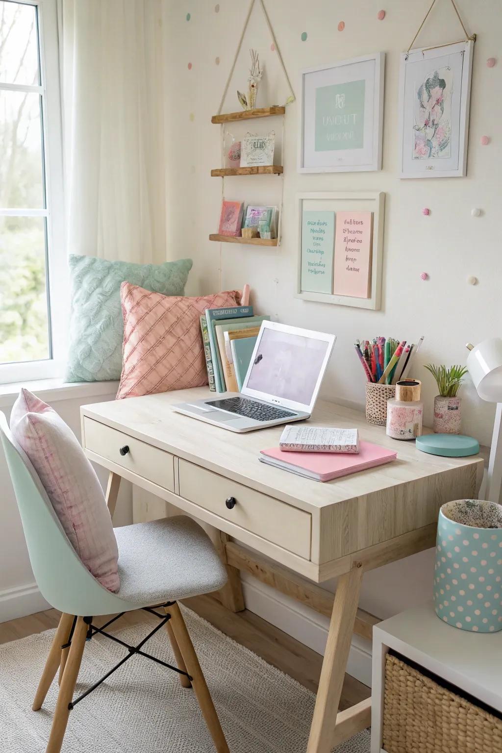 Light colors can make even the tiniest spots feel bigger.