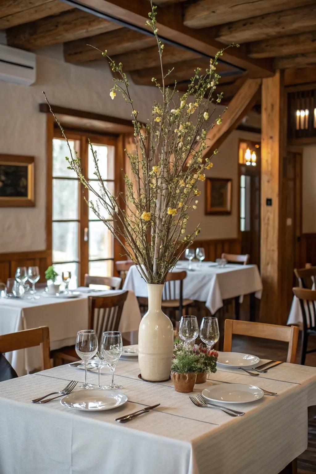Seasonal charm: The shifting moods of nature are displayed in your decor.