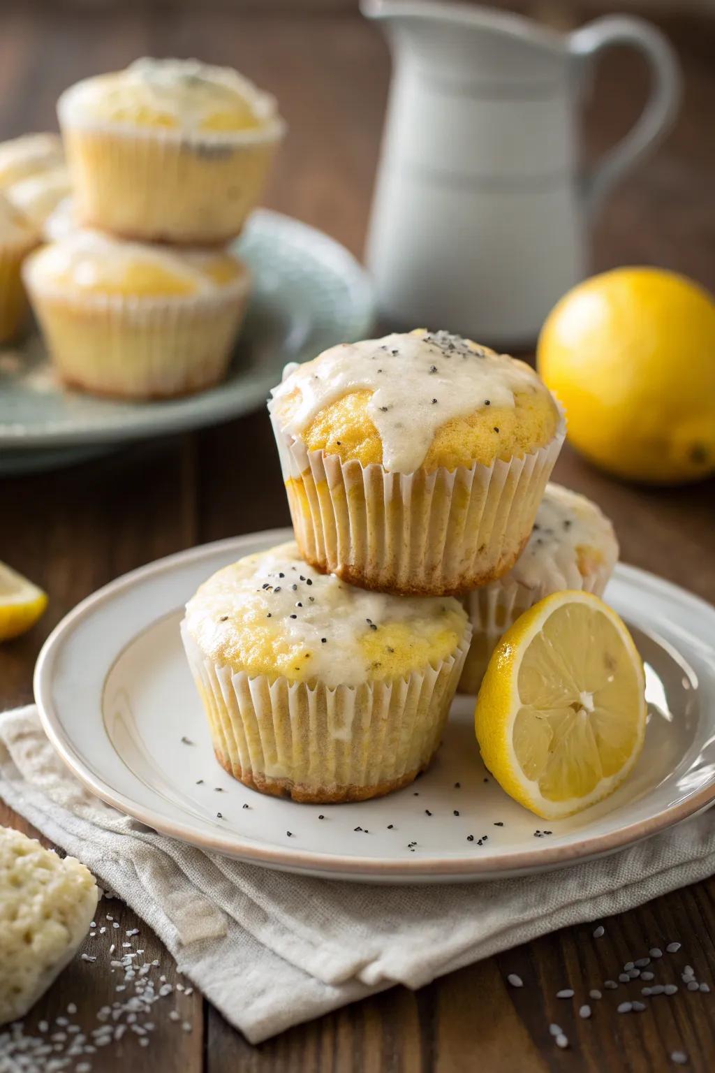 Zesty citrus seed muffins make a refreshing addition to brunch.