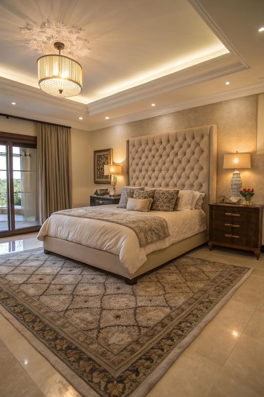 Snug rugs add warmth and style to the floor.