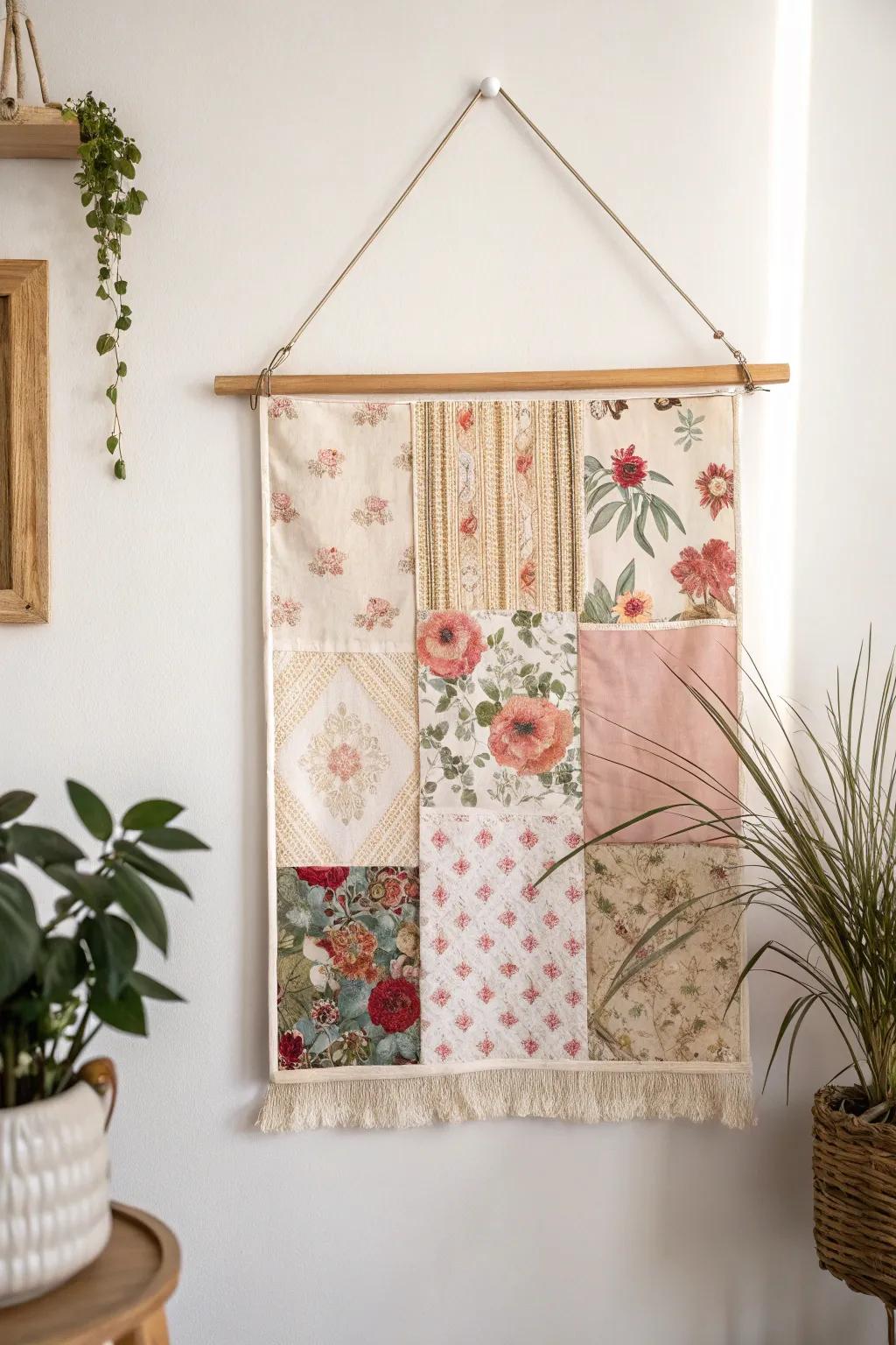 Embrace the charm of diverse patchwork, where vintage meets contemporary in harmonious simplicity.