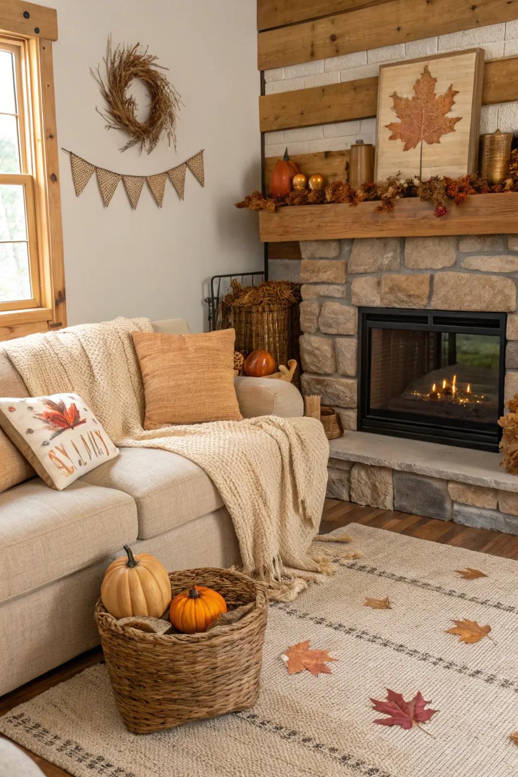 Construct an earthy vibe with country textures.