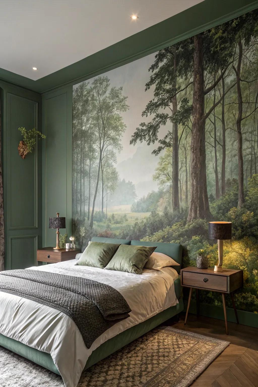 Nature-inspired paintings bring the forest into your home.
