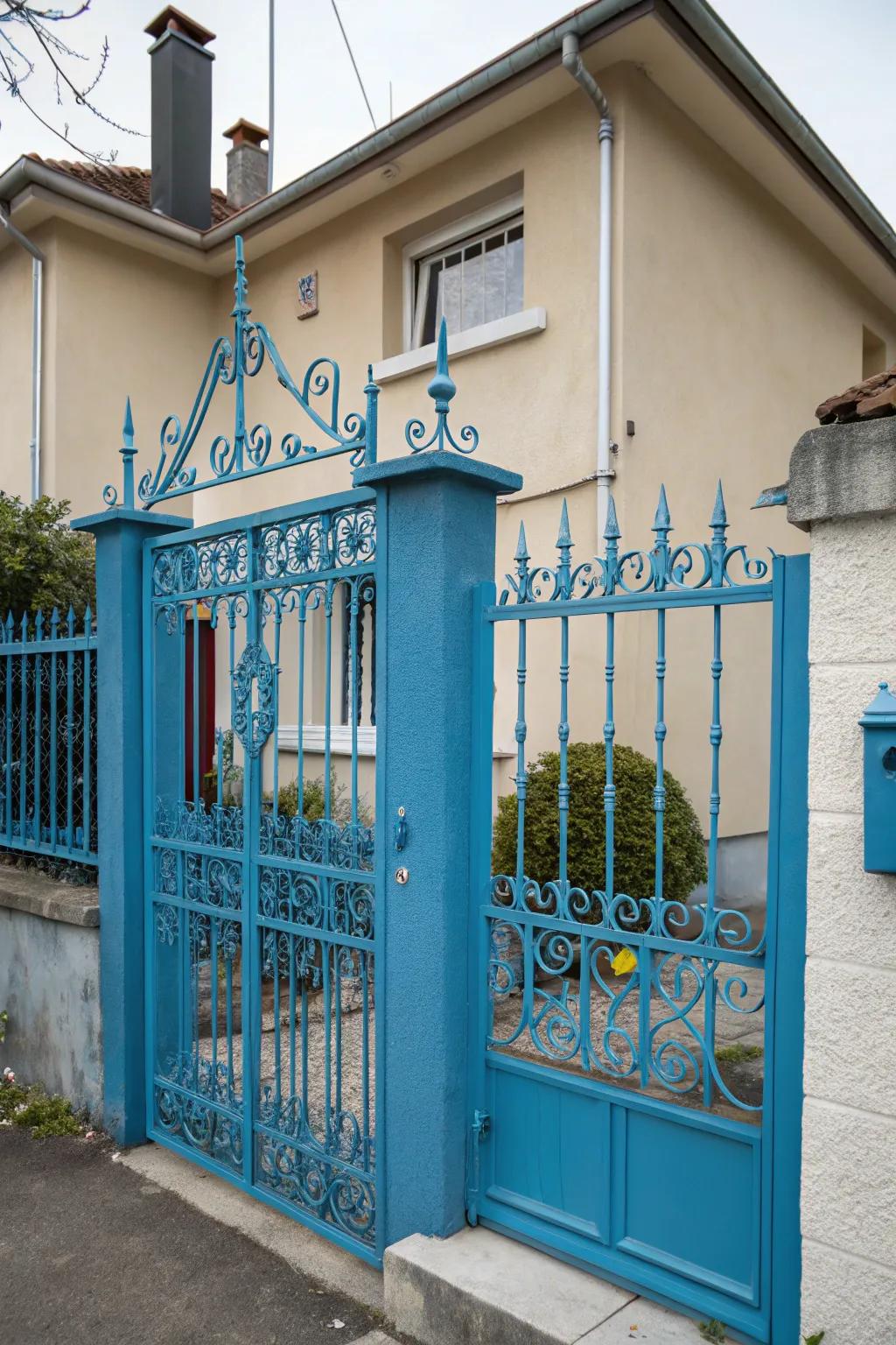 A splash of color can transform your gate into a neighborhood standout.