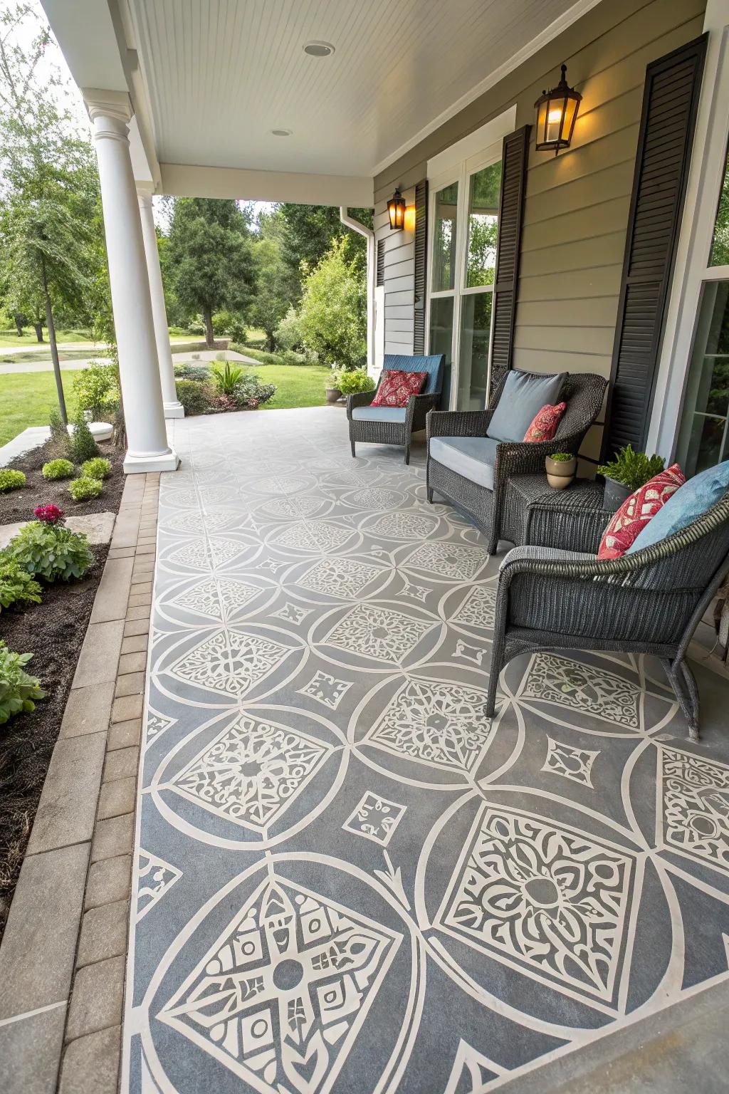 Geometric designs add a modern twist.