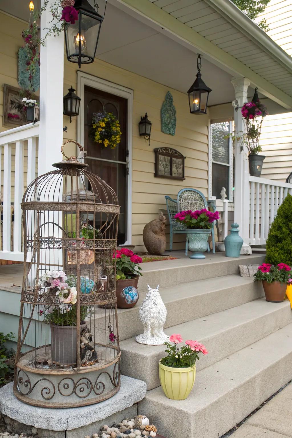Quirky touches inject character to your porch.