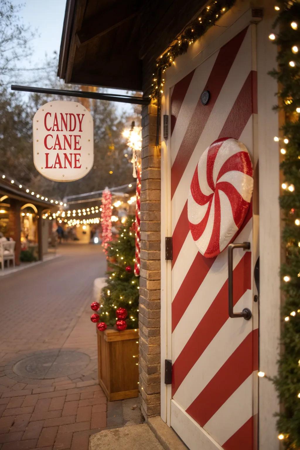 Step into Hard Candy Byway with this saccharine and festive portal embellishment.