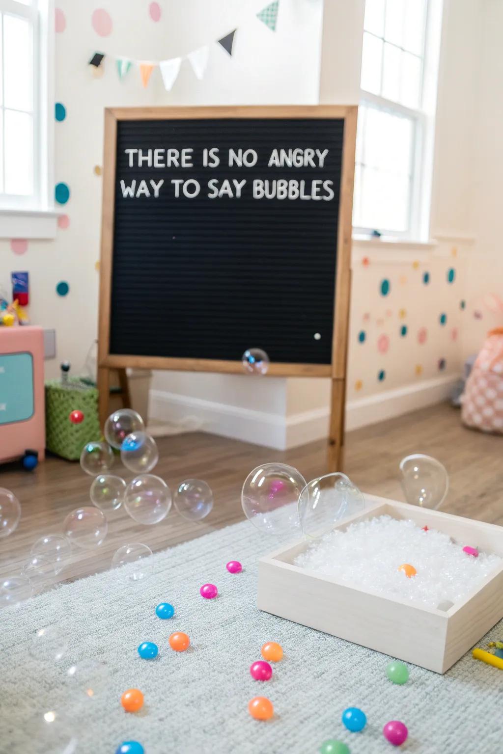 Spread joy in your home with this cheerful saying.