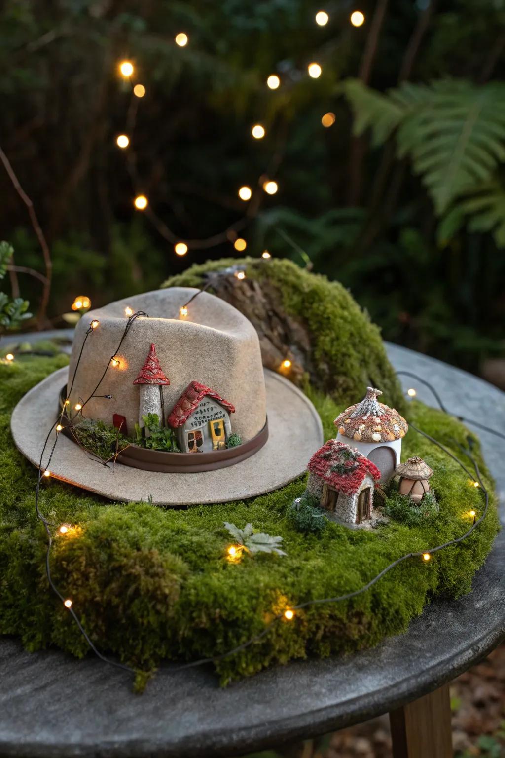Fairy tale magic with an enchanting garden hat pattern.