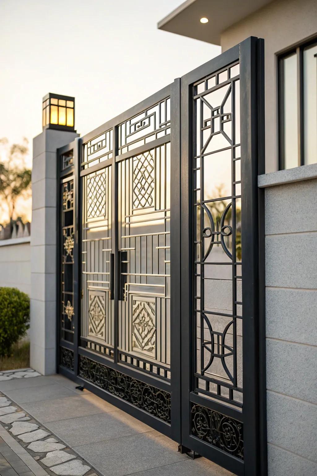 Geometric configurations offer a unique and modern look.