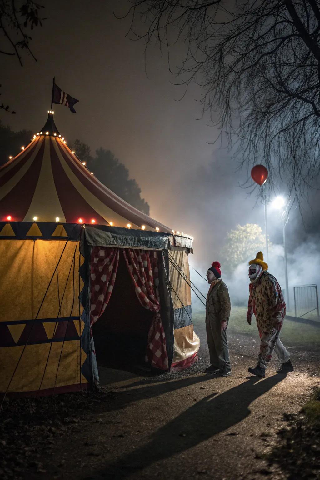 Step directly into a terrifying Spectacle of Terrors in your own tent.