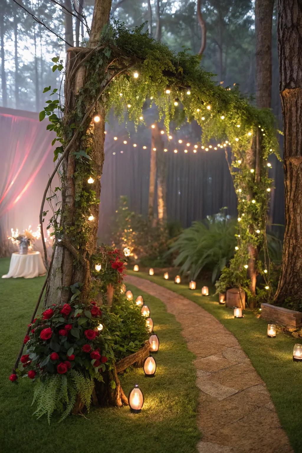 Immerse your guests in a magical enchanted forest.