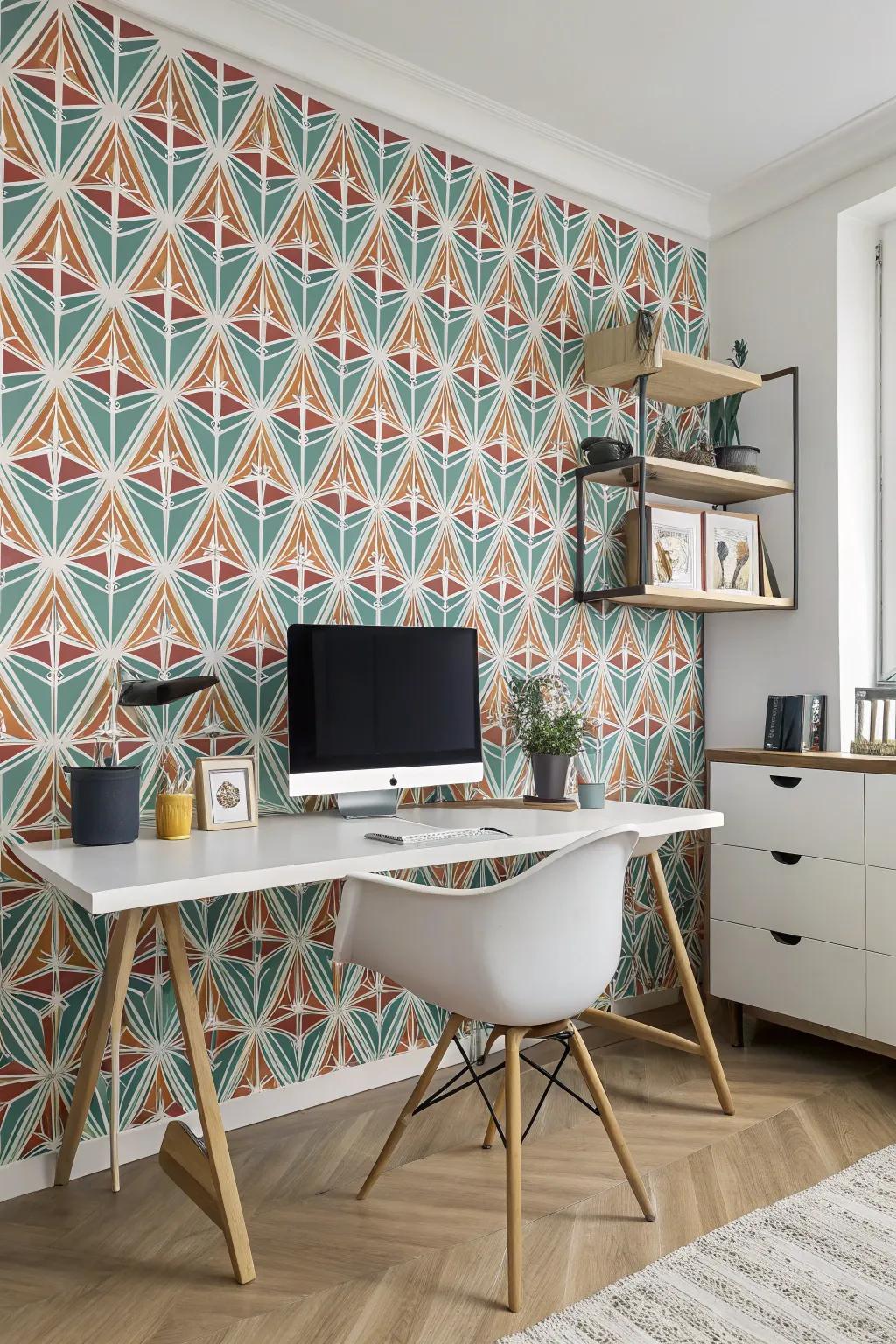 Geometrical designs bring a modern and dynamic feel to the office.