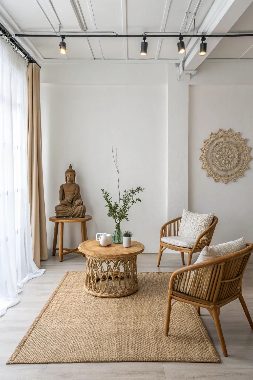 Decluttering cultivates a serene and spacious environment.