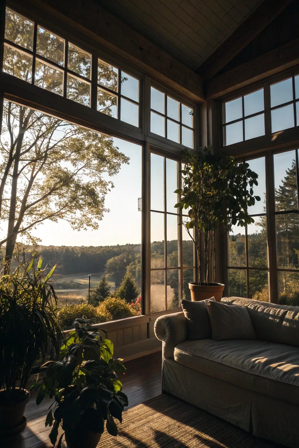 A room transformed through the addition of natural light.
