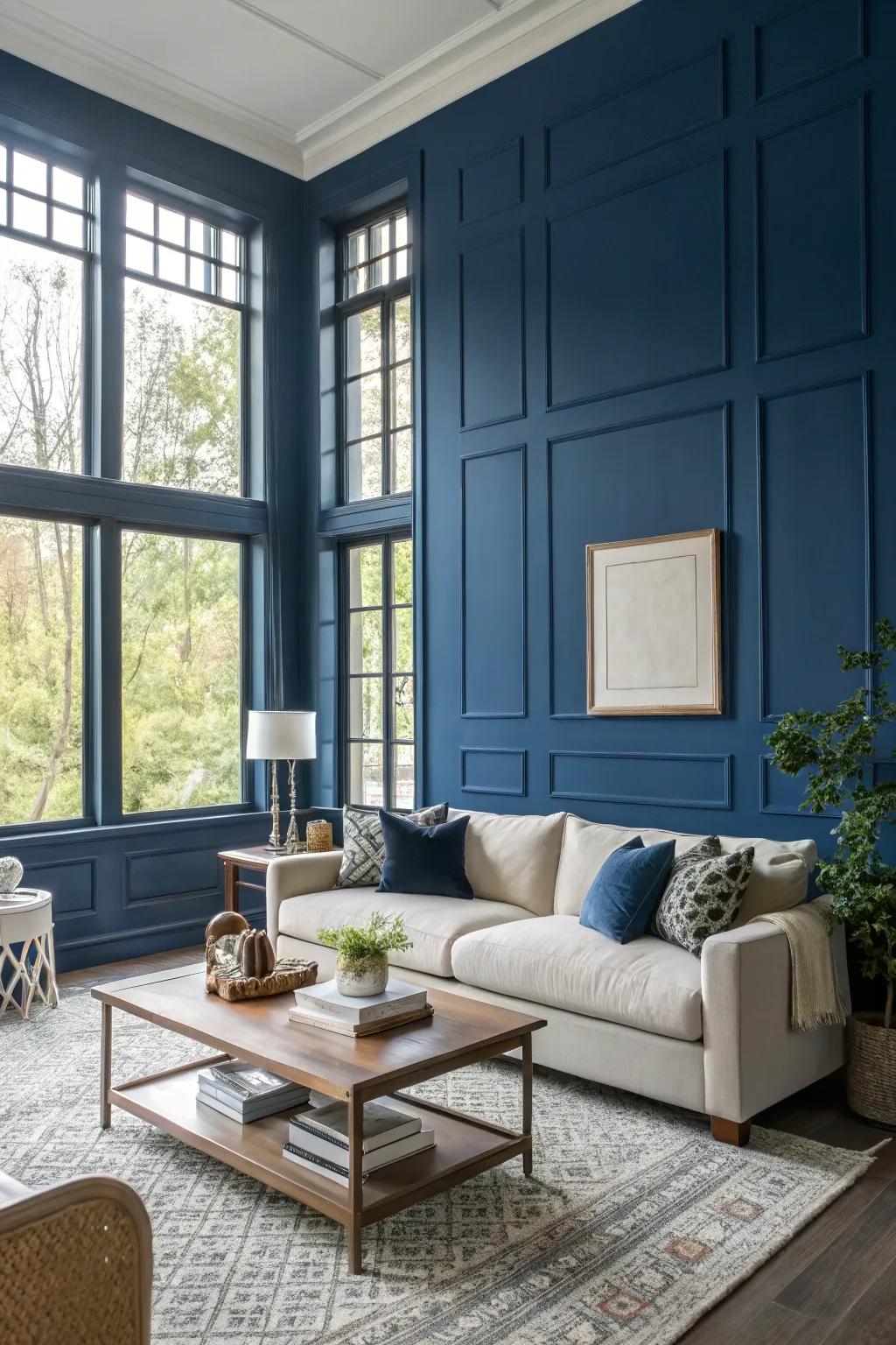 Emphasis walls add a splash of color.