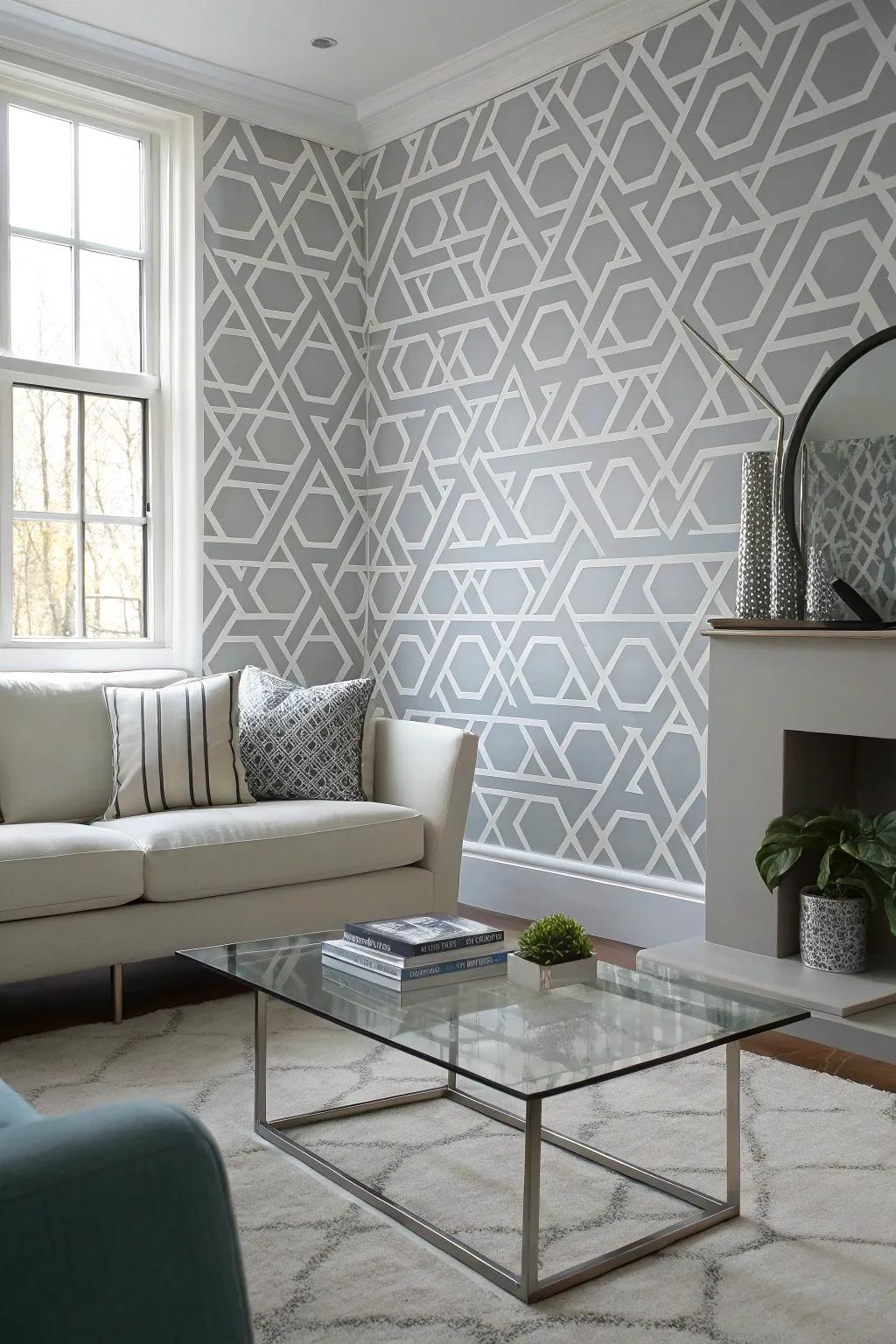 An emphasis wall can bring a chic statement to any room.