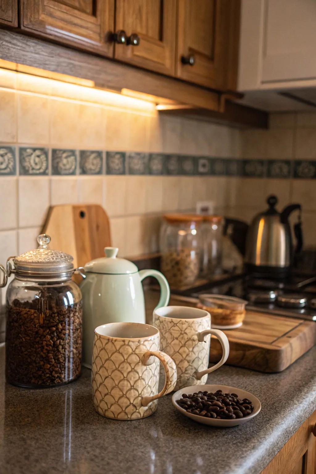 A special space for coffee or tea lovers.