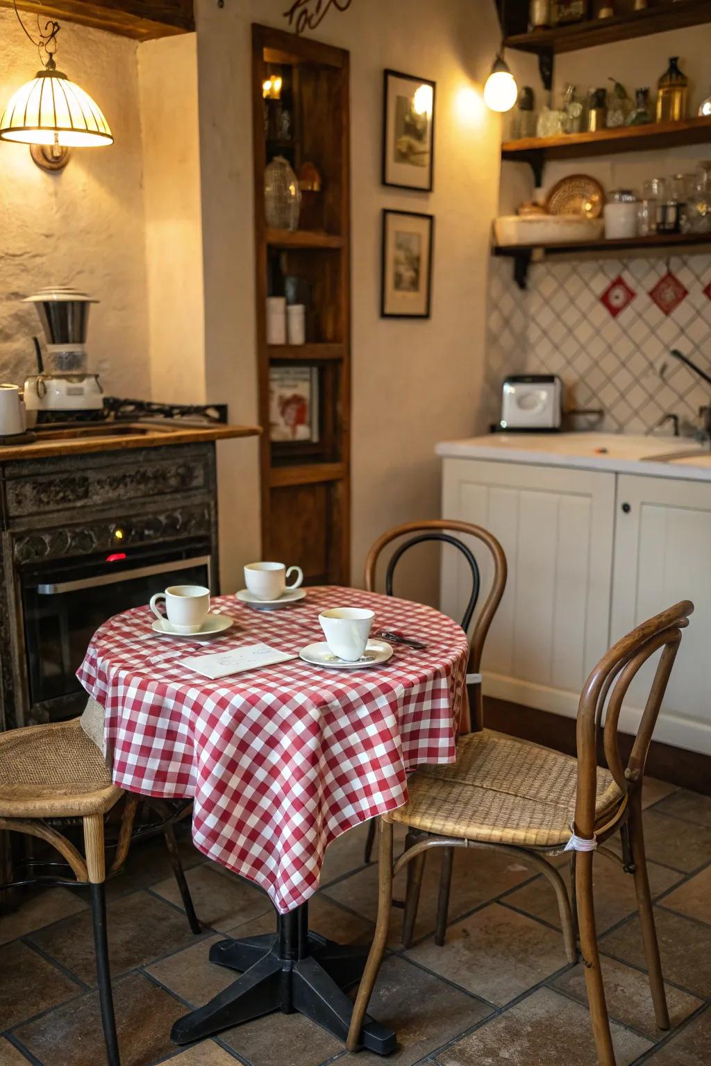 A café corner brings café charm to your kitchen.