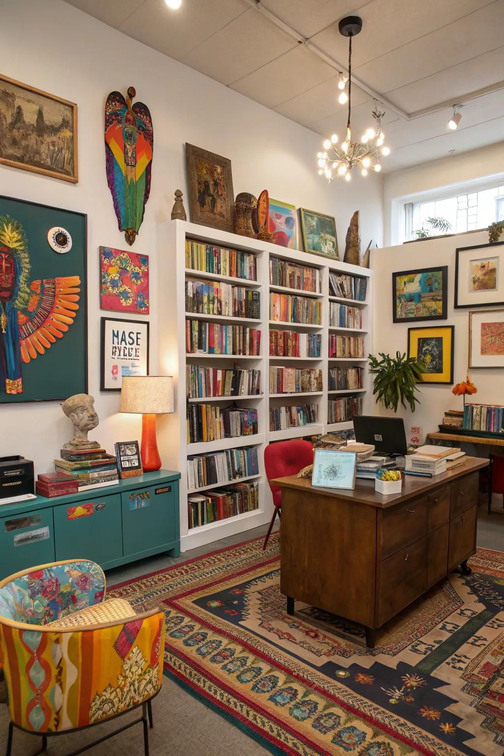 Use art to show off your style.