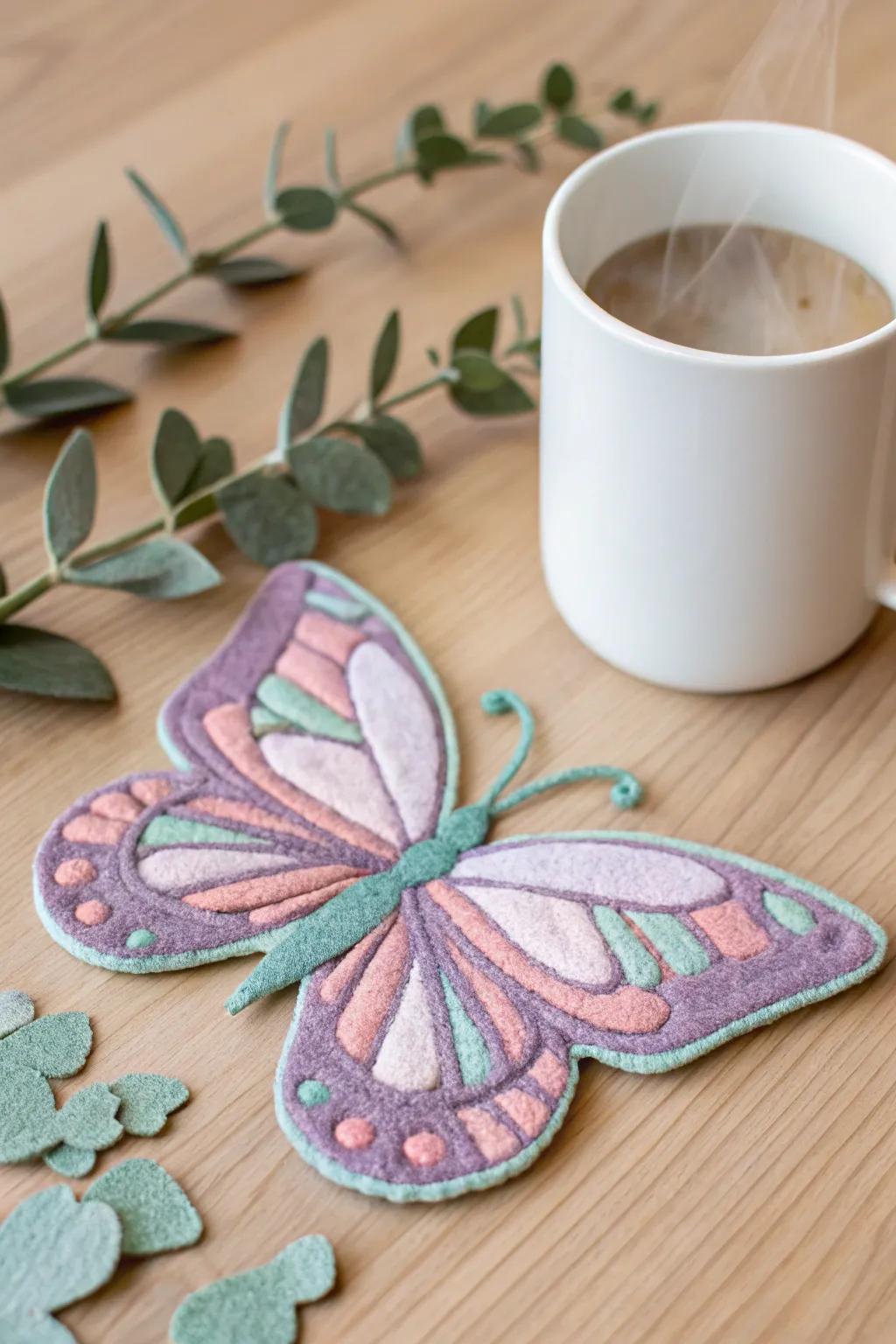 Incorporate an eccentric accent to your center table with these endearing butterfly textile placemats. Ideal for a welcoming, minimalist ambiance!