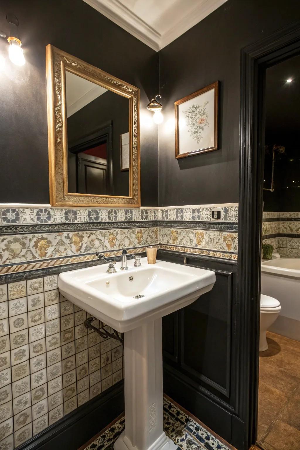 Distinctive highlights accentuate key features in your bathroom.