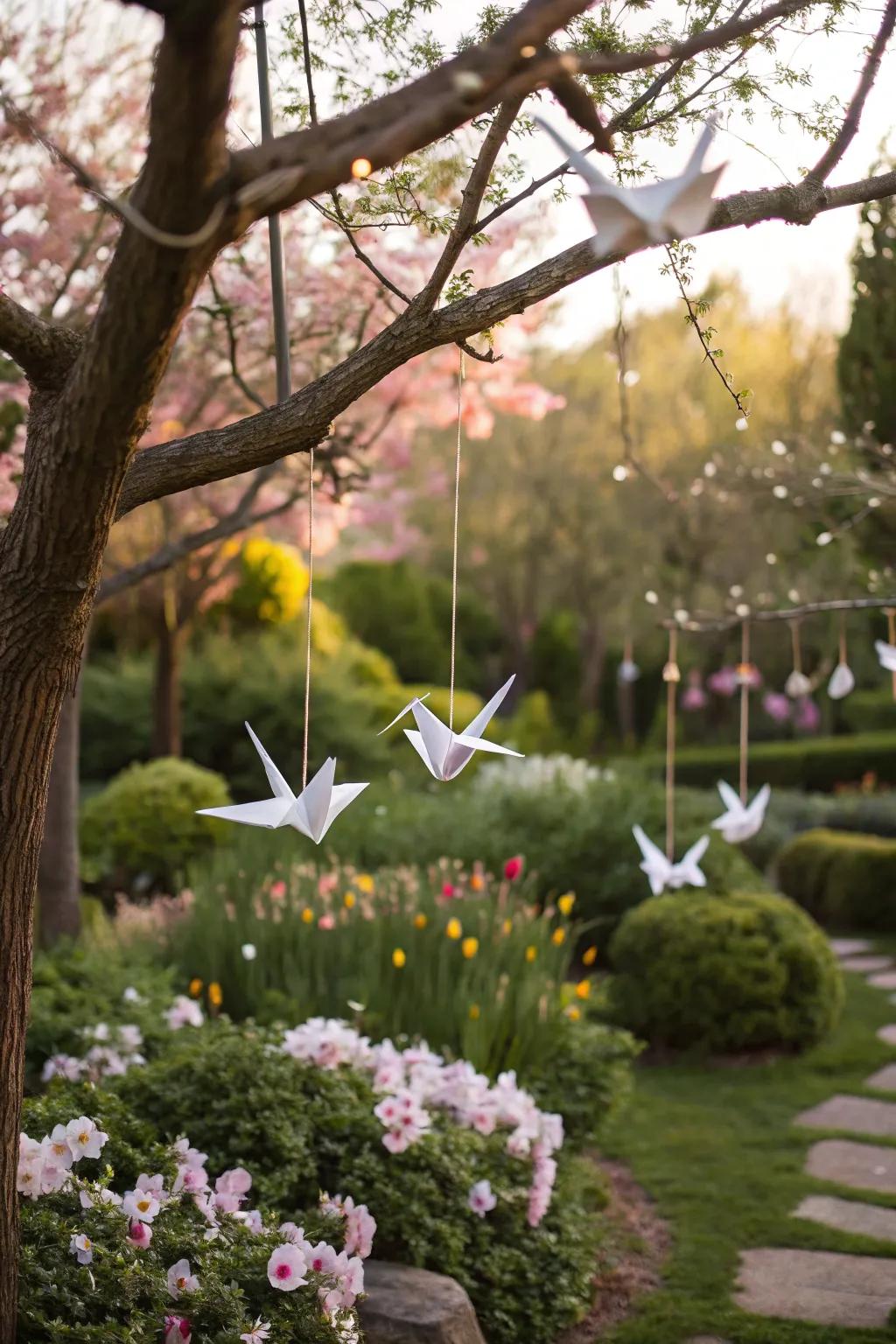 Bringing paper bird magic to your garden.