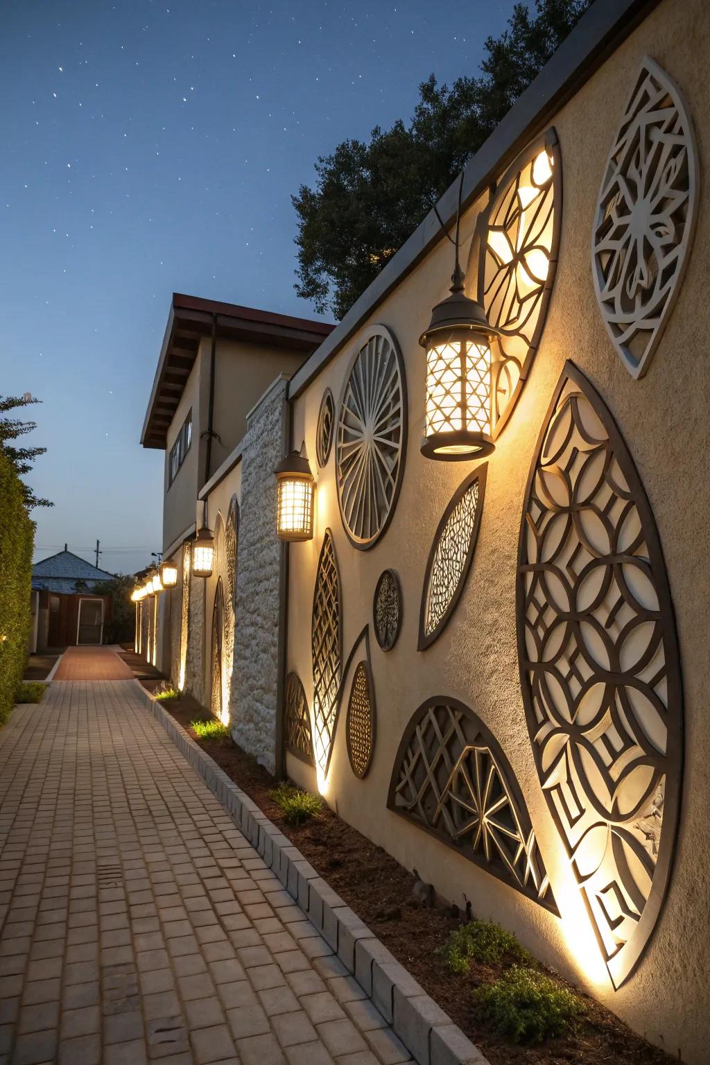 Creative fixtures inject a creative flair into outdoor areas.