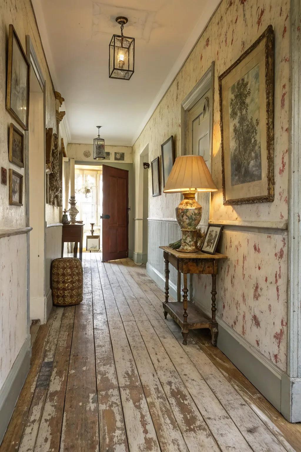 Imperfect finishes append retro charm and distinctiveness.