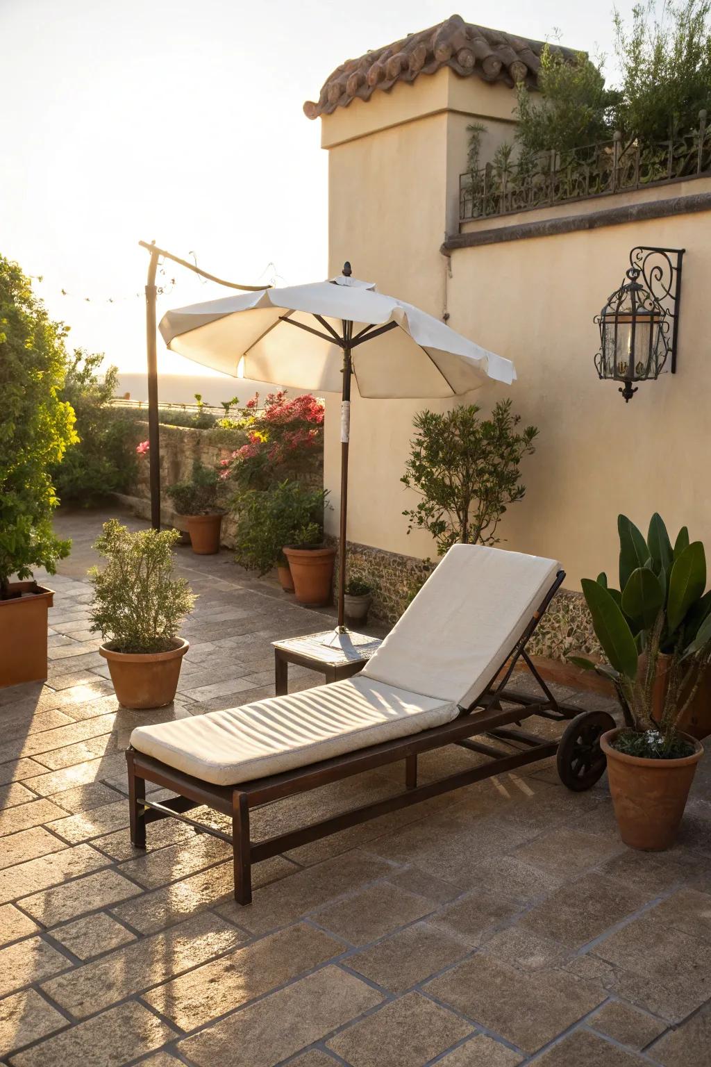 Relax in luxury with a comfortable reclining seat.