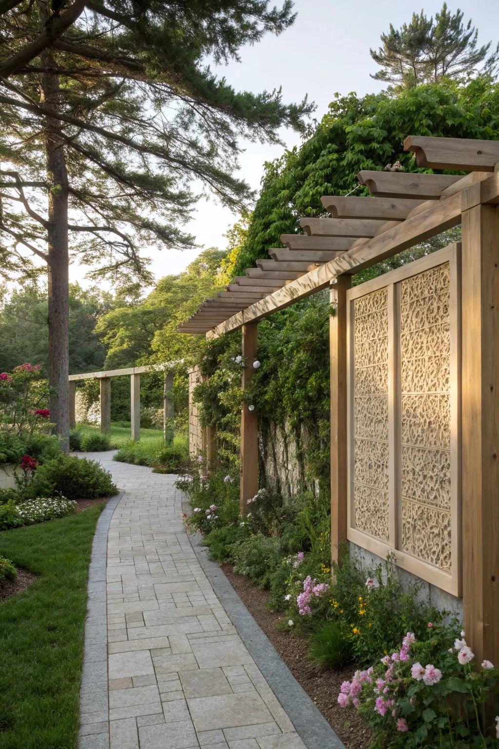 Noise-absorbing walls fashion a serene, quiet setting.