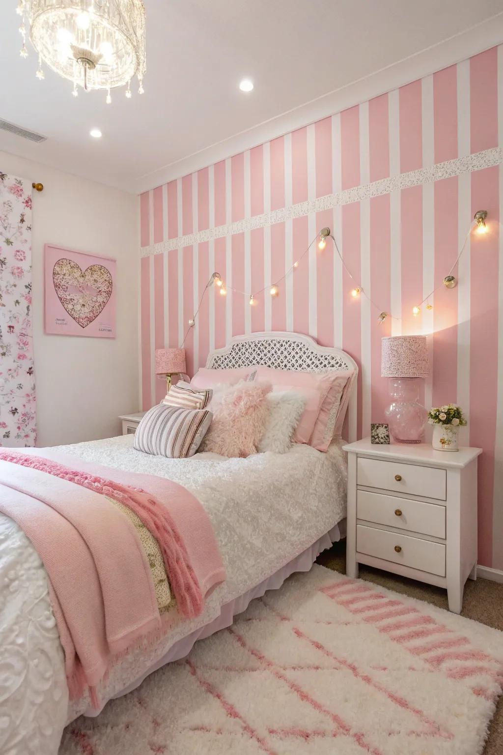 Cotton candy colors add a whimsical charm to your room.