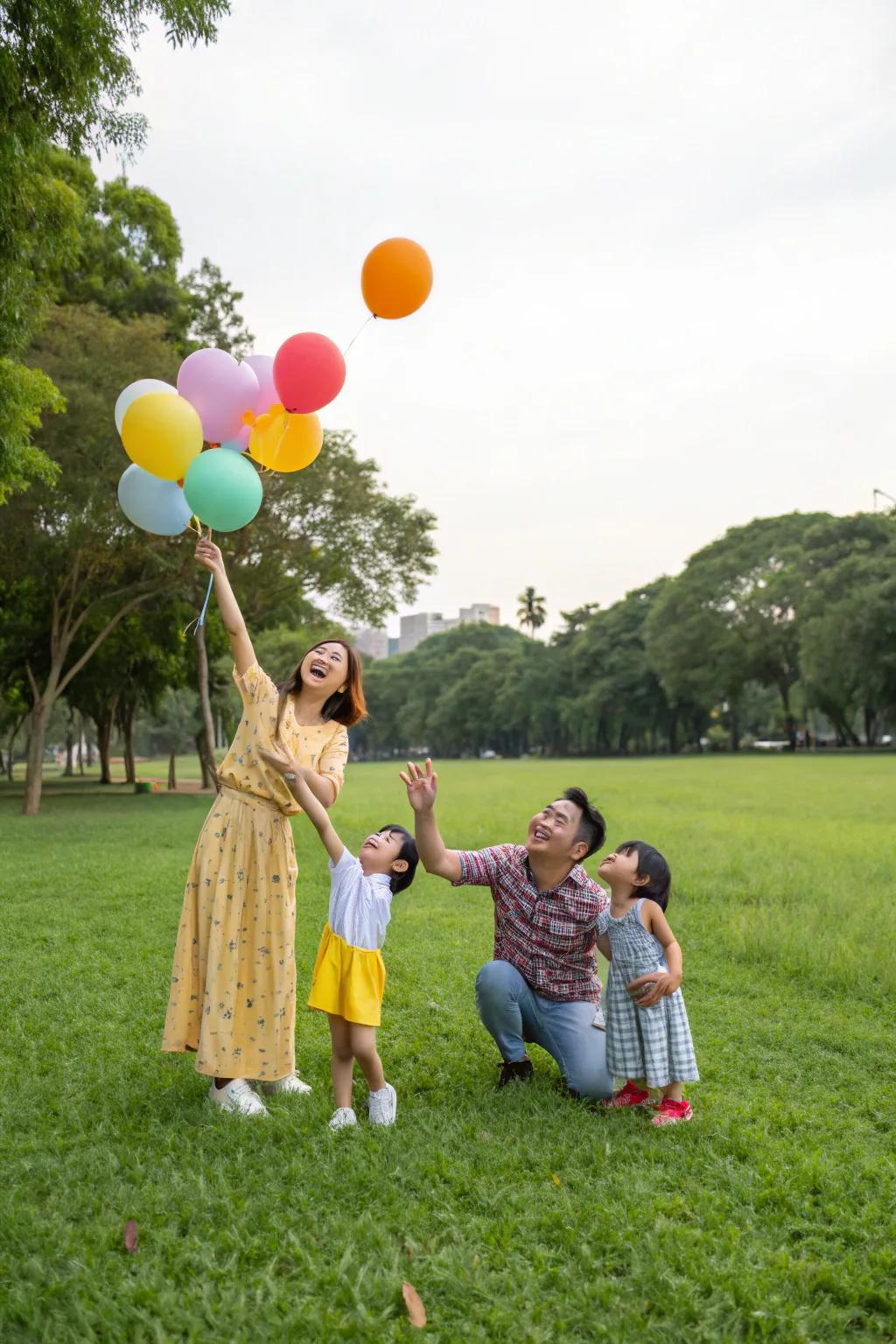 Infuse your photos using glee and hue through vibrant air spheres.