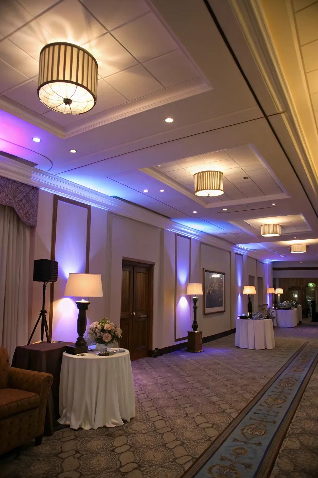 Versatile illumination creating a comfortable and welcoming room ambiance.