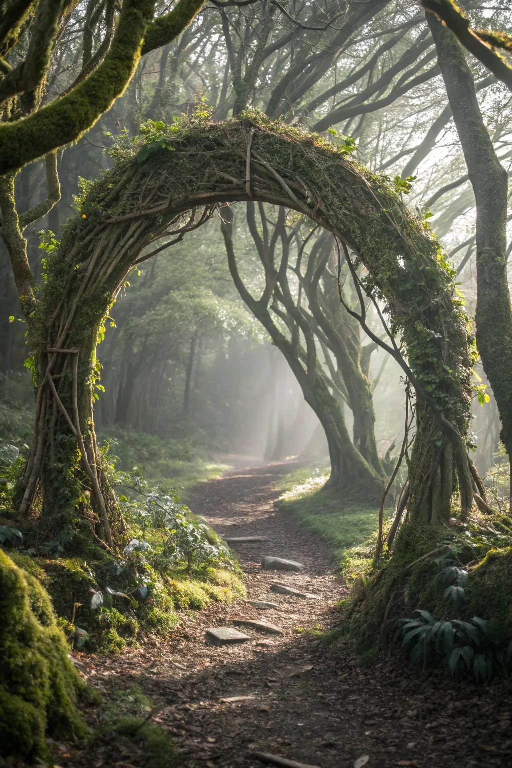 An enchanted forest-themed gateway, ideal for nature enthusiasts.