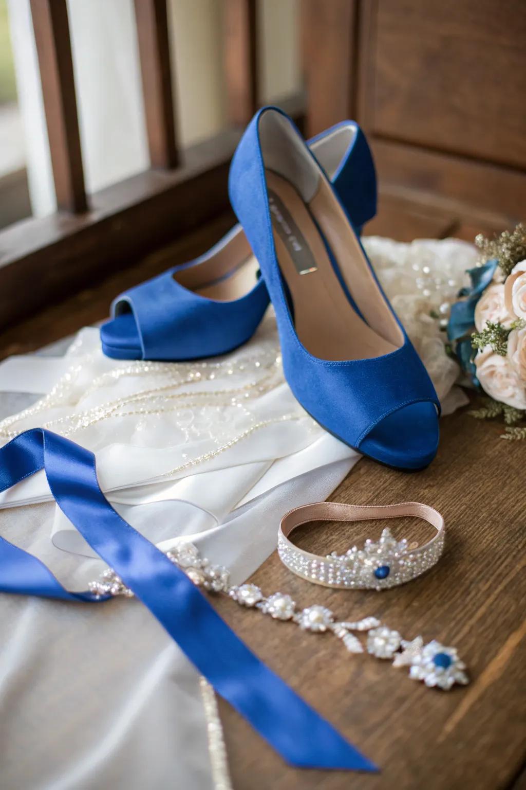 Wedding day extras with a sapphire splendor twist.