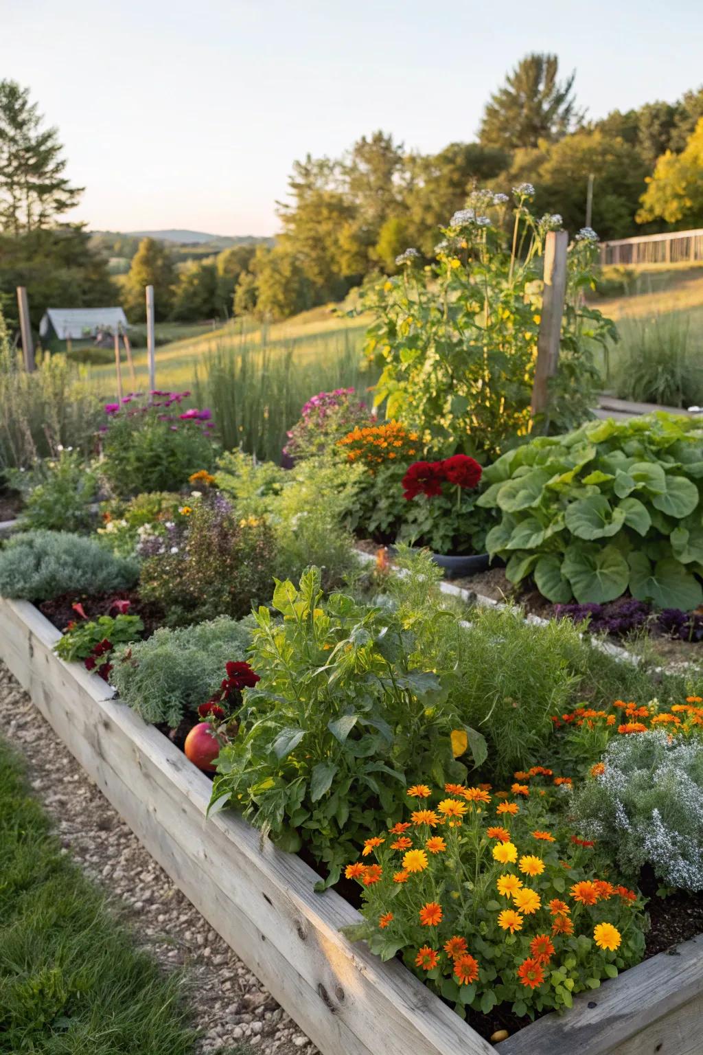 Unite beauty and utility with a nutritious garden.