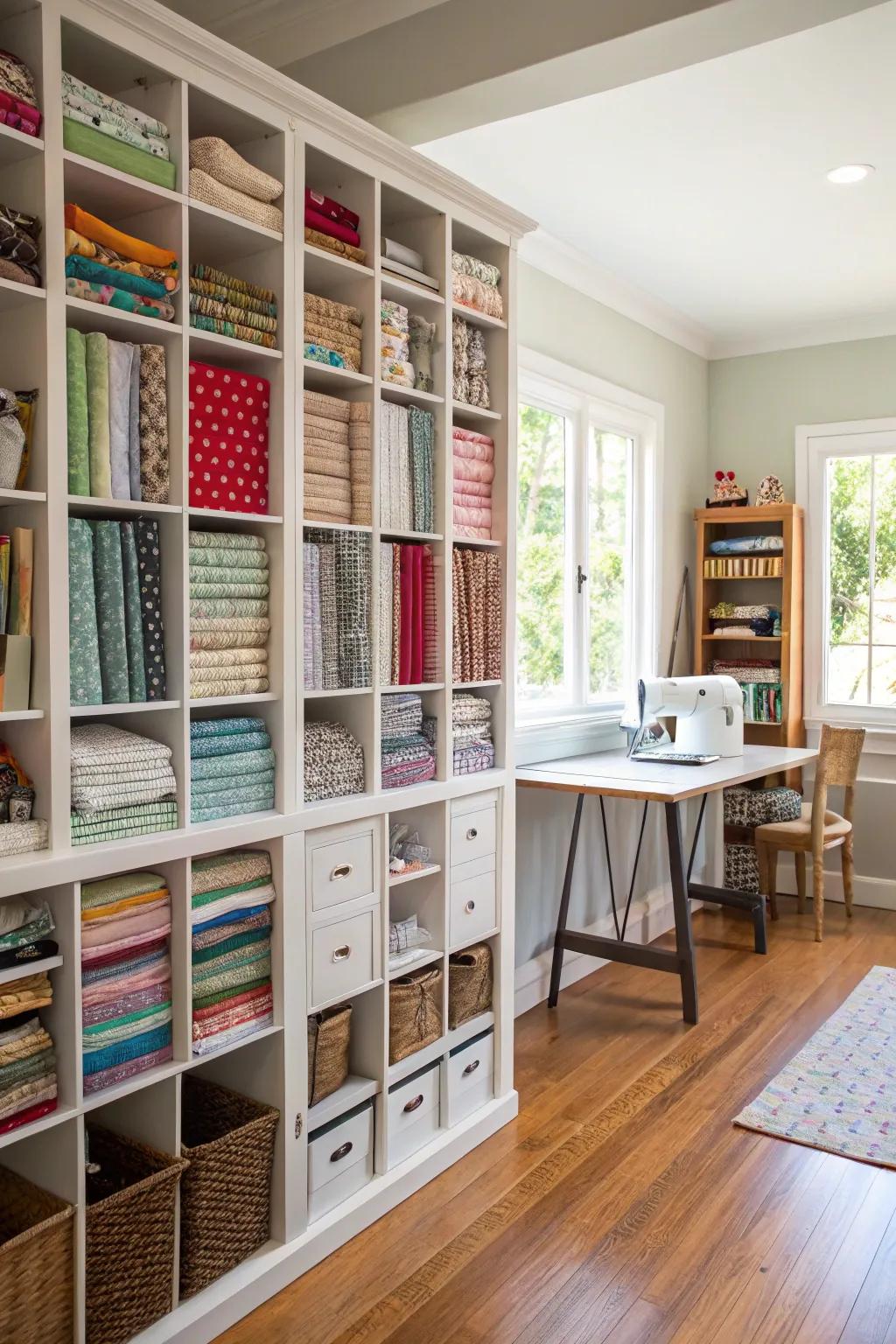 Vertical arrangements maximize the efficiency of your space.