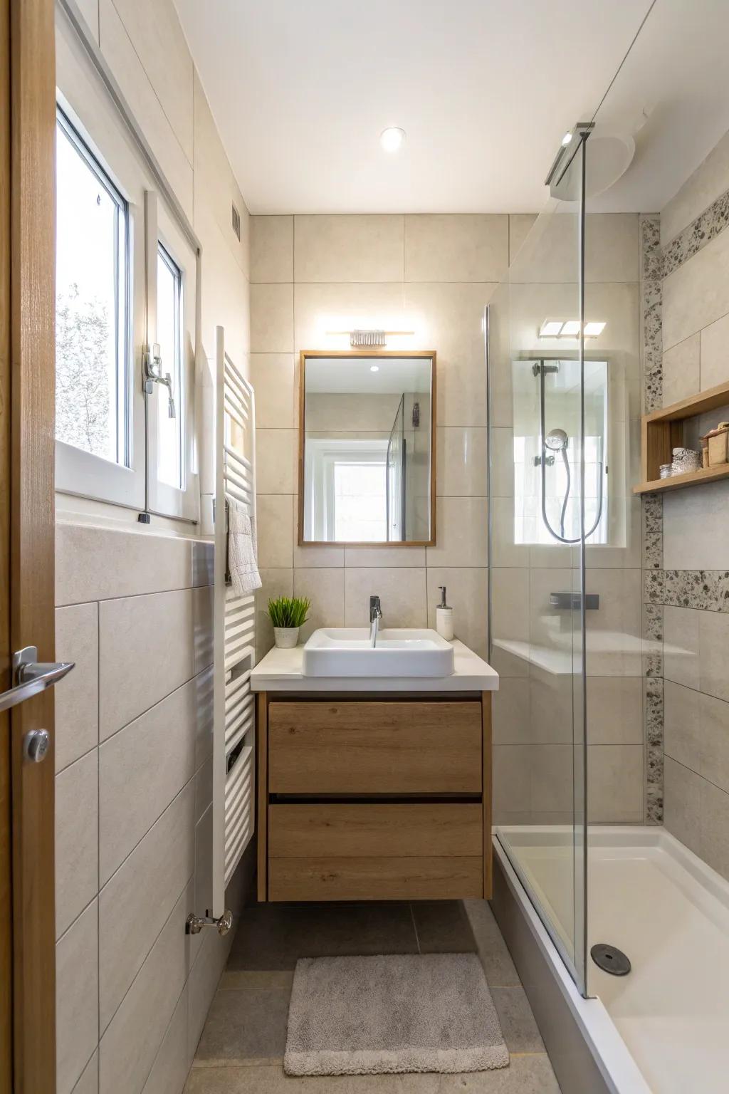 Practical floor plan with carefully placed fixtures.